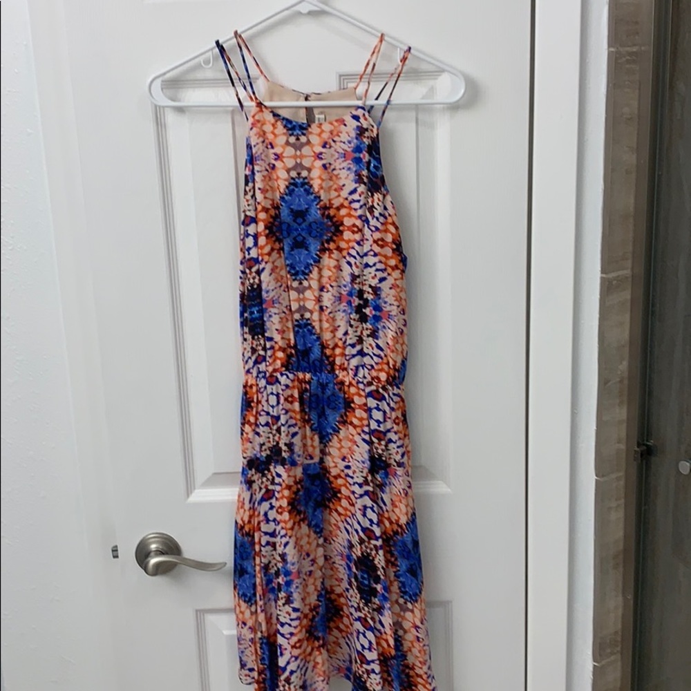 Lavender brown tie dye dress
